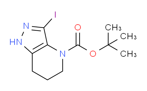 CAS No. 1251014-79-5, tert-Butyl 3-iodo-6,7-dihydro-1H-pyrazolo[4,3-b]pyridine-4(5H)-carboxylate
