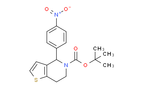 CAS No. 886361-87-1, tert-Butyl 4-(4-nitrophenyl)-6,7-dihydrothieno[3,2-c]pyridine-5(4H)-carboxylate