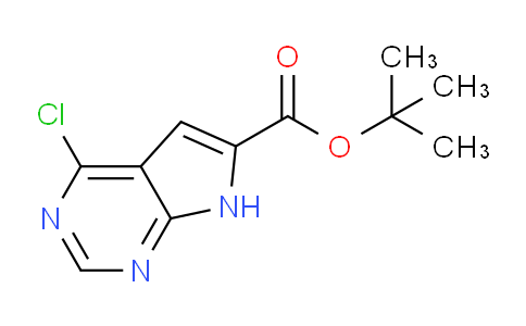 CAS No. 1351094-00-2, tert-Butyl 4-chloro-7H-pyrrolo[2,3-d]pyrimidine-6-carboxylate