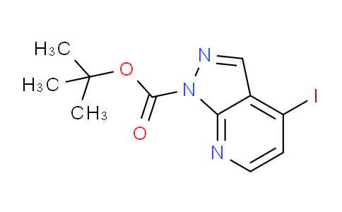 CAS No. 945599-35-9, tert-Butyl 4-iodo-1H-pyrazolo[3,4-b]pyridine-1-carboxylate