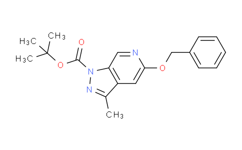 CAS No. 1311254-55-3, tert-Butyl 5-(benzyloxy)-3-methyl-1H-pyrazolo[3,4-c]pyridine-1-carboxylate