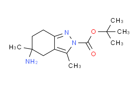 CAS No. 1956381-50-2, tert-Butyl 5-amino-3,5-dimethyl-4,5,6,7-tetrahydro-2H-indazole-2-carboxylate