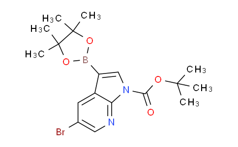 CAS No. 1025719-14-5, tert-Butyl 5-bromo-3-(4,4,5,5-tetramethyl-1,3,2-dioxaborolan-2-yl)-1H-pyrrolo[2,3-b]pyridine-1-carboxylate