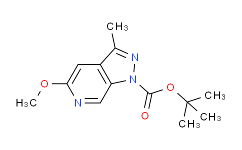 CAS No. 1956386-19-8, tert-Butyl 5-methoxy-3-methyl-1H-pyrazolo[3,4-c]pyridine-1-carboxylate