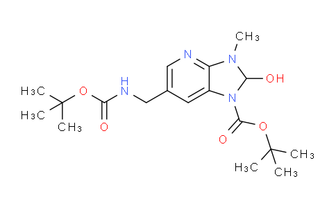 CAS No. 1186311-17-0, tert-Butyl 6-(((tert-butoxycarbonyl)amino)methyl)-2-hydroxy-3-methyl-2,3-dihydro-1H-imidazo[4,5-b]pyridine-1-carboxylate
