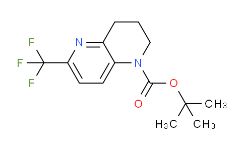 CAS No. 1346809-60-6, tert-Butyl 6-(trifluoromethyl)-3,4-dihydro-1,5-naphthyridine-1(2H)-carboxylate