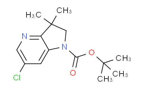 CAS No. 1604818-10-1, tert-Butyl 6-chloro-3,3-dimethyl-2,3-dihydro-1H-pyrrolo[3,2-b]pyridine-1-carboxylate