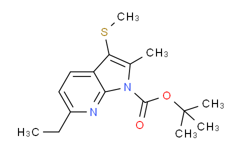 MC684654 | 1951439-97-6 | tert-Butyl 6-ethyl-2-methyl-3-(methylthio)-1H-pyrrolo[2,3-b]pyridine-1-carboxylate