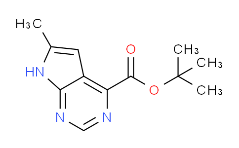 CAS No. 1956385-79-7, tert-Butyl 6-methyl-7H-pyrrolo[2,3-d]pyrimidine-4-carboxylate