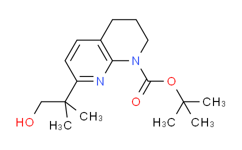 CAS No. 959992-16-6, tert-Butyl 7-(1-hydroxy-2-methylpropan-2-yl)-3,4-dihydro-1,8-naphthyridine-1(2H)-carboxylate