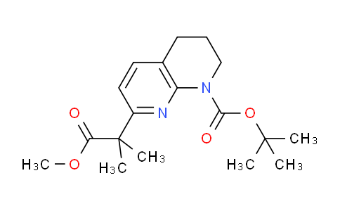 CAS No. 1416438-93-1, tert-Butyl 7-(1-methoxy-2-methyl-1-oxopropan-2-yl)-3,4-dihydro-1,8-naphthyridine-1(2H)-carboxylate