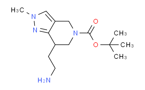 CAS No. 1391733-23-5, tert-Butyl 7-(2-aminoethyl)-2-methyl-6,7-dihydro-2H-pyrazolo[4,3-c]pyridine-5(4H)-carboxylate