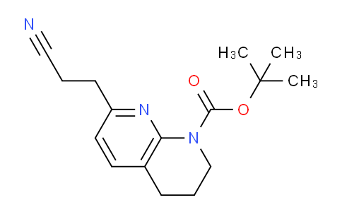 CAS No. 1416438-77-1, tert-Butyl 7-(2-cyanoethyl)-3,4-dihydro-1,8-naphthyridine-1(2H)-carboxylate