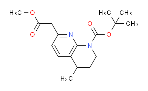 CAS No. 1416440-55-5, tert-Butyl 7-(2-methoxy-2-oxoethyl)-4-methyl-3,4-dihydro-1,8-naphthyridine-1(2H)-carboxylate