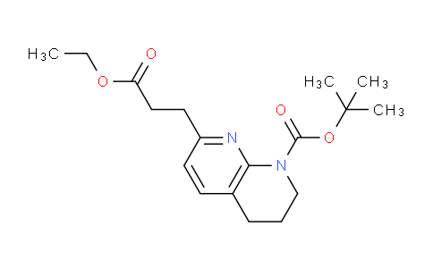CAS No. 1272758-04-9, tert-Butyl 7-(3-ethoxy-3-oxopropyl)-3,4-dihydro-1,8-naphthyridine-1(2H)-carboxylate