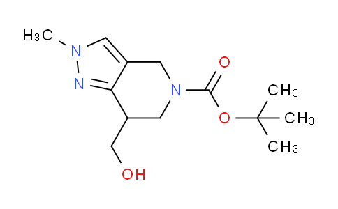 CAS No. 1373029-05-0, tert-Butyl 7-(hydroxymethyl)-2-methyl-6,7-dihydro-2H-pyrazolo[4,3-c]pyridine-5(4H)-carboxylate