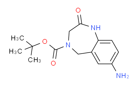 CAS No. 1374651-40-7, tert-Butyl 7-amino-2-oxo-2,3-dihydro-1H-benzo[e][1,4]diazepine-4(5H)-carboxylate