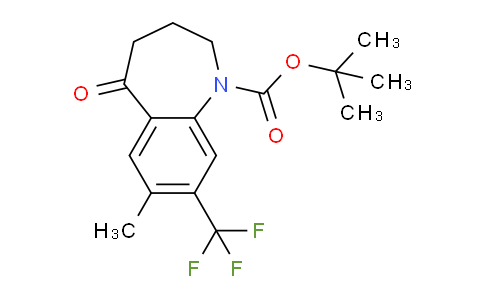 CAS No. 872624-59-4, tert-Butyl 7-methyl-5-oxo-8-(trifluoromethyl)-2,3,4,5-tetrahydro-1H-benzo[b]azepine-1-carboxylate