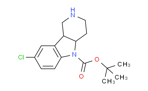 CAS No. 885272-54-8, tert-Butyl 8-chloro-2,3,4,4a-tetrahydro-1H-pyrido[4,3-b]indole-5(9bH)-carboxylate