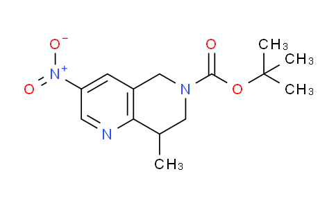CAS No. 1356087-16-5, tert-Butyl 8-methyl-3-nitro-7,8-dihydro-1,6-naphthyridine-6(5H)-carboxylate