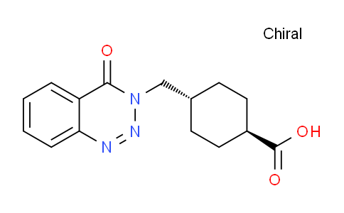 CAS No. 108180-02-5, trans-4-((4-Oxobenzo[d][1,2,3]triazin-3(4H)-yl)methyl)cyclohexanecarboxylic acid