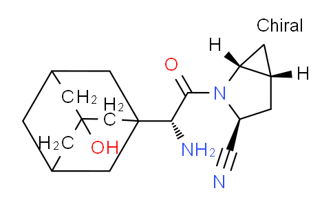 CAS No. 1564265-98-0, (1R,3S,5R)-2-((2R)-2-Amino-2-(3-hydroxyadamantan-1-yl)acetyl)-2-azabicyclo[3.1.0]hexane-3-carbonitrile