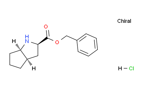 CAS No. 138877-09-5, (2R,3AR,6aR)-benzyl octahydrocyclopenta[b]pyrrole-2-carboxylate hydrochloride