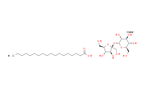 CAS No. 37318-31-3, (2R,3R,4S,5S,6R)-2-(((2S,3S,4S,5R)-3,4-Dihydroxy-2,5-bis(hydroxymethyl)tetrahydrofuran-2-yl)oxy)-6-(hydroxymethyl)tetrahydro-2H-pyran-3,4,5-triol compound with stearic acid(1:x)