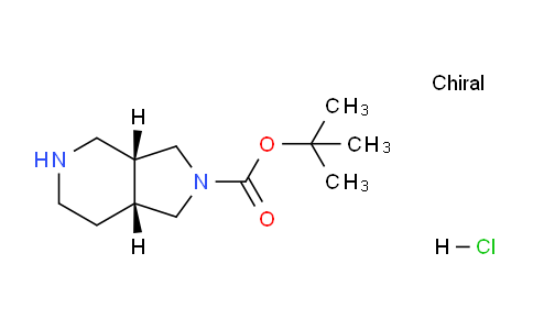 CAS No. 1841081-66-0, (3aR,7aR)-rel-tert-Butyl hexahydro-1H-pyrrolo[3,4-c]pyridine-2(3H)-carboxylate hydrochloride