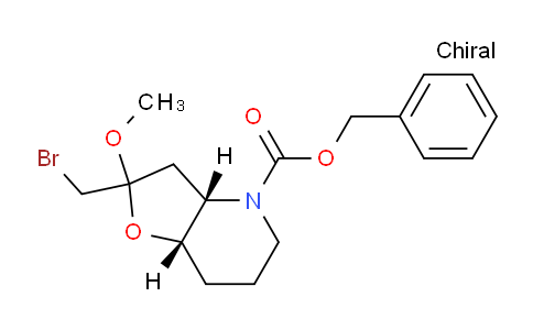 CAS No. 304436-19-9, (3aS,7aS)-Benzyl 2-(bromomethyl)-2-methoxyhexahydrofuro[3,2-b]pyridine-4(2H)-carboxylate