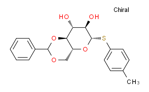 CAS No. 868241-49-0, (4AR,6S,7R,8R,8aS)-2-phenyl-6-(p-tolylthio)hexahydropyrano[3,2-d][1,3]dioxine-7,8-diol