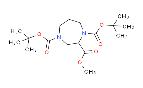 CAS No. 1381946-82-2, 1,4-Di-tert-butyl 2-methyl 1,4-diazepane-1,2,4-tricarboxylate