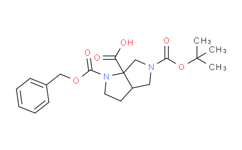CAS No. 1445951-82-5, 1-((Benzyloxy)carbonyl)-5-(tert-butoxycarbonyl)octahydropyrrolo[3,4-b]pyrrole-6a-carboxylic acid