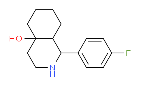 CAS No. 1212079-75-8, 1-(4-Fluorophenyl)decahydroisoquinolin-4a-ol