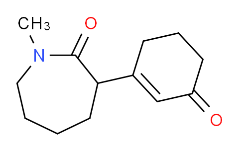 CAS No. 71556-70-2, 1-Methyl-3-(3-oxocyclohex-1-en-1-yl)azepan-2-one