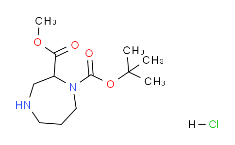 CAS No. 1253789-34-2, 1-tert-Butyl 2-methyl 1,4-diazepane-1,2-dicarboxylate hydrochloride