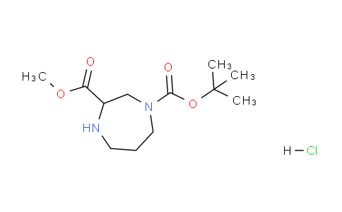 CAS No. 1624260-18-9, 1-tert-Butyl 3-methyl 1,4-diazepane-1,3-dicarboxylate hydrochloride