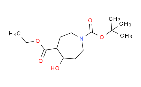 CAS No. 912444-87-2, 1-tert-Butyl 4-ethyl 5-hydroxyazepane-1,4-dicarboxylate