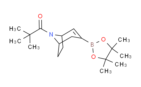 CAS No. 1488344-23-5, 2,2-Dimethyl-1-(3-(4,4,5,5-tetramethyl-1,3,2-dioxaborolan-2-yl)-8-azabicyclo[3.2.1]oct-2-en-8-yl)propan-1-one