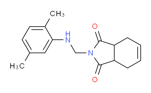 CAS No. 328272-83-9, 2-(((2,5-Dimethylphenyl)amino)methyl)-3a,4,7,7a-tetrahydro-1H-isoindole-1,3(2H)-dione
