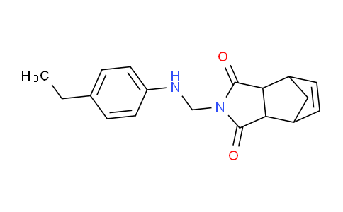 CAS No. 1241674-58-7, 2-(((4-Ethylphenyl)amino)methyl)-3a,4,7,7a-tetrahydro-1H-4,7-methanoisoindole-1,3(2H)-dione