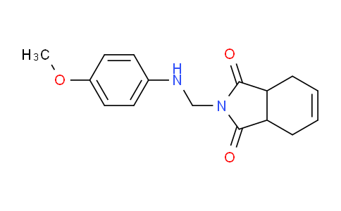 CAS No. 93019-69-3, 2-(((4-Methoxyphenyl)amino)methyl)-3a,4,7,7a-tetrahydro-1H-isoindole-1,3(2H)-dione
