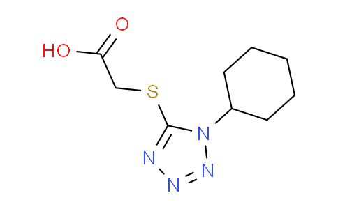 CAS No. 330839-25-3, 2-((1-Cyclohexyl-1H-tetrazol-5-yl)thio)acetic acid