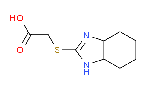 CAS No. 797781-76-1, 2-((3A,4,5,6,7,7a-hexahydro-1H-benzo[d]imidazol-2-yl)thio)acetic acid