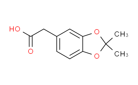 CAS No. 38515-59-2, 2-(2,2-Dimethylbenzo[d][1,3]dioxol-5-yl)acetic acid