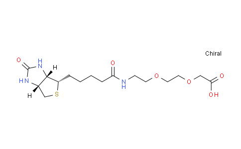 CAS No. 1238575-77-3, 2-(2-(2-(5-((3aS,4S,6aR)-2-Oxohexahydro-1H-thieno[3,4-d]imidazol-4-yl)pentanamido)ethoxy)ethoxy)acetic acid
