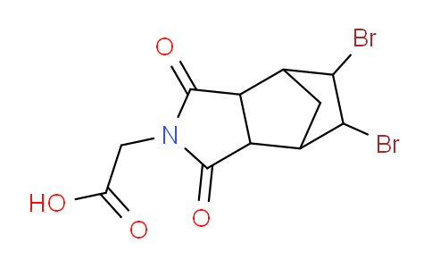CAS No. 380428-86-4, 2-(5,6-Dibromo-1,3-dioxohexahydro-1H-4,7-methanoisoindol-2(3H)-yl)acetic acid