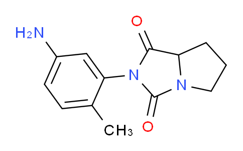 CAS No. 1248547-52-5, 2-(5-Amino-2-methylphenyl)tetrahydro-1H-pyrrolo[1,2-c]imidazole-1,3(2H)-dione