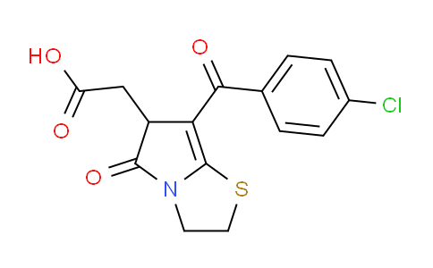 CAS No. 118792-68-0, 2-(7-(4-Chlorobenzoyl)-5-oxo-2,3,5,6-tetrahydropyrrolo[2,1-b]thiazol-6-yl)acetic acid
