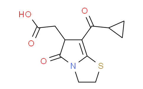 CAS No. 1269530-95-1, 2-(7-(Cyclopropanecarbonyl)-5-oxo-2,3,5,6-tetrahydropyrrolo[2,1-b]thiazol-6-yl)acetic acid